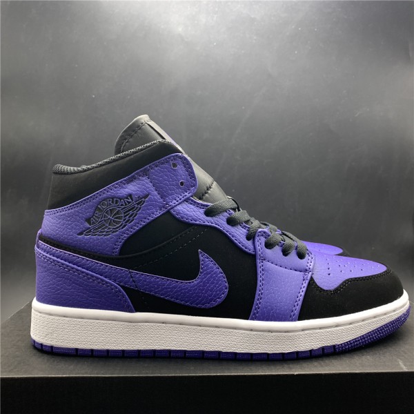 Air Jordan 1 Mid Black Dark Concord 