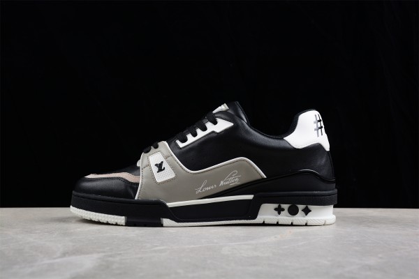 LV Trainer Sneaker Black Grey White