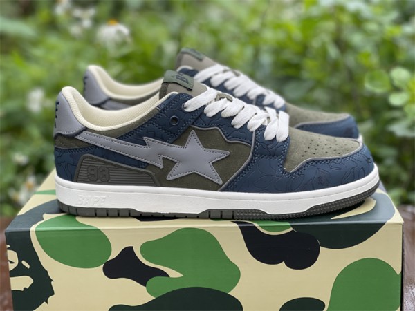 A Bathing Ape Bape SK8 Sta Navy 