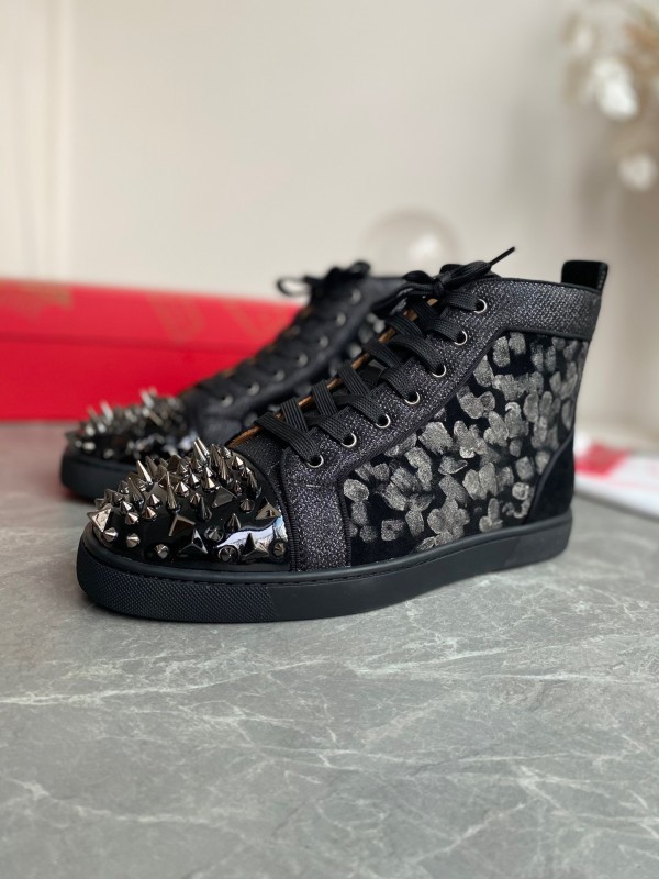 Christian Louboutin Louis - High Top Sneaker White CLHT-032