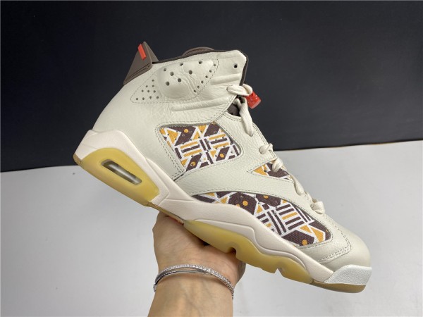 Air Jordan 6 Retro Quai54 Sail Brown (2020)