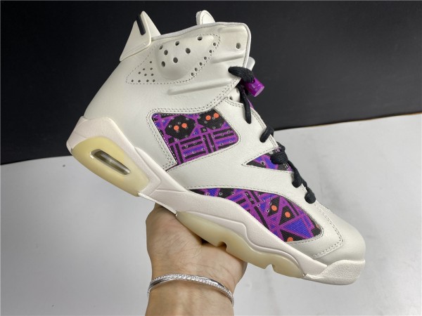 Air Jordan 6 Retro Quai54 Sail Purple (2020)