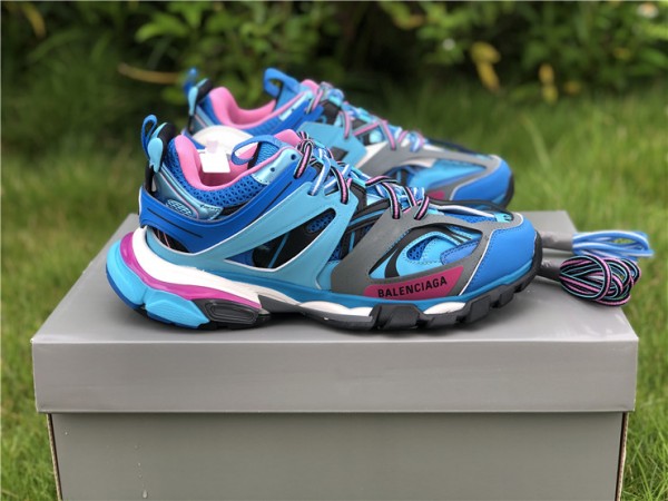 Balenciaga Track Trainer Light Blue Pink 