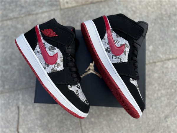 Air Jordan 1 Mid Newspaper Air Times 