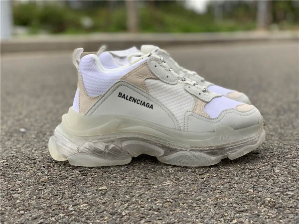 Balenciaga Triple S Clear Sole White