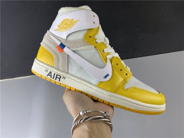 OFF-White x Air Jordan 1 Retro High OG 'Canary Yellow'