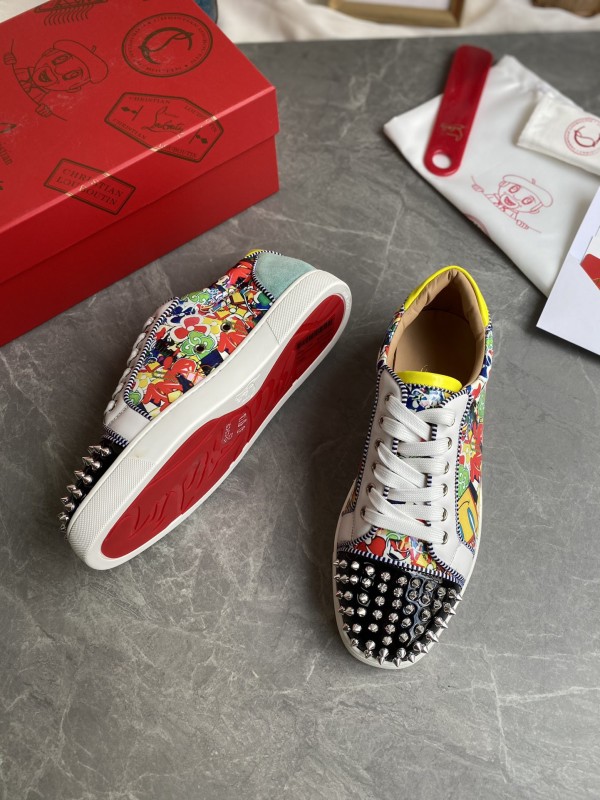 Christian Louboutin Louis Junior Spikes Sneakers CLLT-022