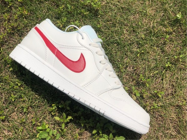 Air Jordan 1 Low Milk White Red 
