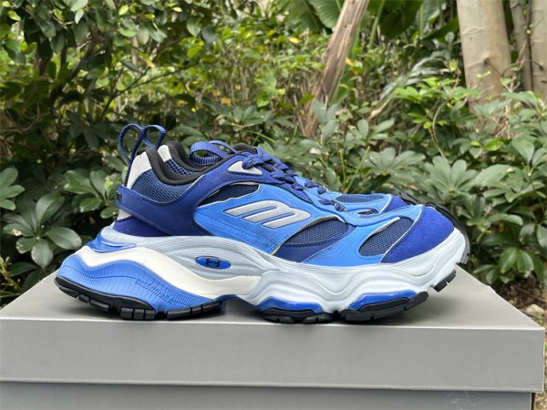 Balenciaga Cargo Trainers in blue and dark blue microfiber and mesh BLCRTR-006