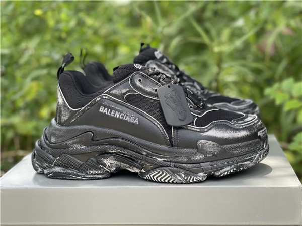 Balenciaga Triple S Faded Black 