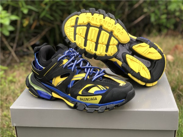 Balenciaga Track Sneaker Black-Navy-Light Yellow 