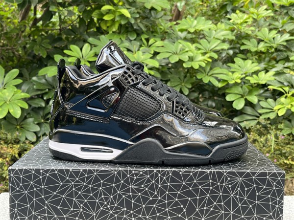  Air Jordan 4 Retro 11Lab4 'Black Patent Leather' 