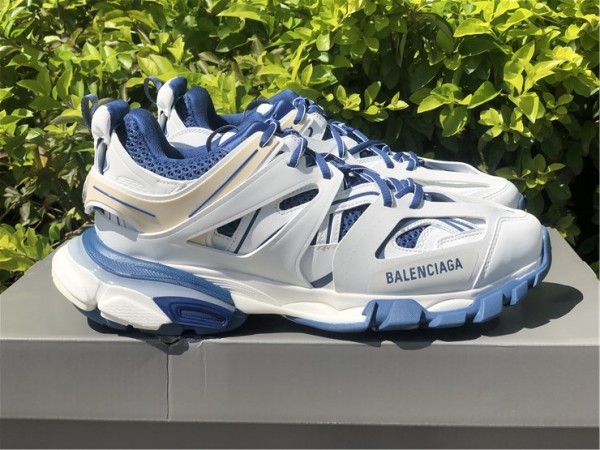 Balenciaga Track Sneaker White - Light Navy  