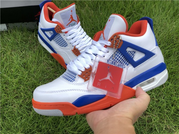 Air Jordan 4 Retro OG White Blue Orange 