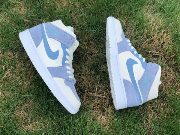 Air Jordan 1 Mid Mixed Textures Blue 