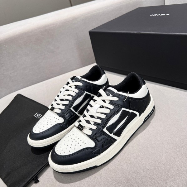 Amiri Skel Low Top Sneakers - White - Black ASNK-007