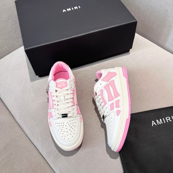 Amiri Skel Low Top Sneakers - Pink - White  ASNK-010