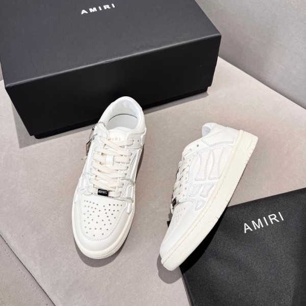 Amiri Skel Low Top Sneakers - All White ASNK-011