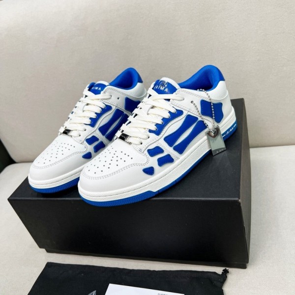 Amiri Skel Low Top Sneakers - Admiral Blue - White ASNK-019