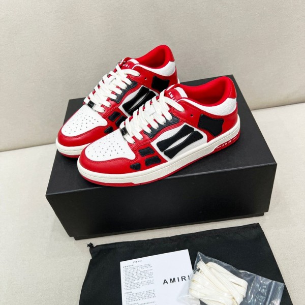 Amiri Skel Low Top Sneaker - Red - Black - White ASNK-001