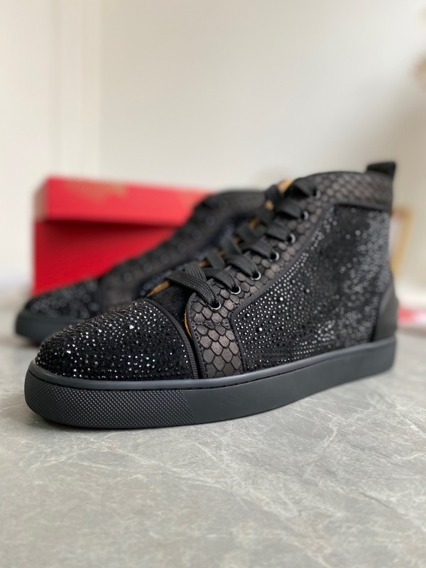 Christian Louboutin Louis - High Top Sneaker White CLHT-046