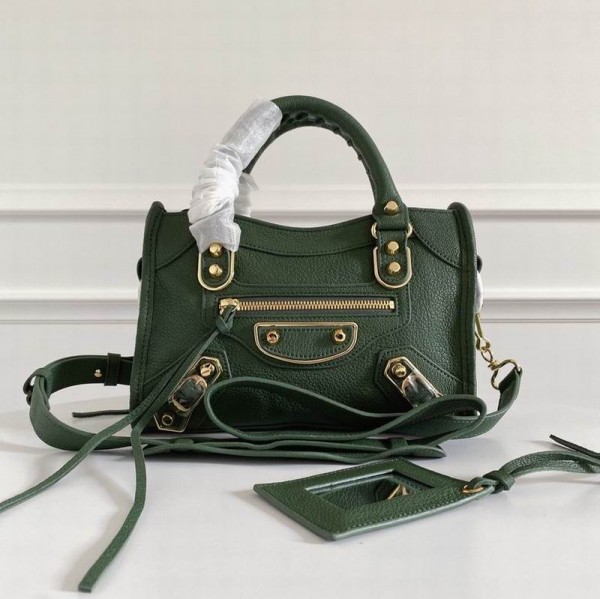 Balenciaga Ladies Classic Nano City Shoulder Bag BGLD-012