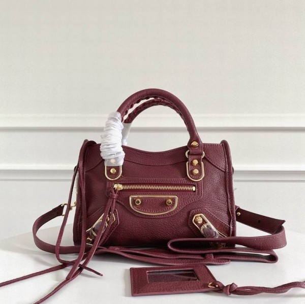 Balenciaga Ladies Classic Nano City Shoulder Bag  BGLD-013