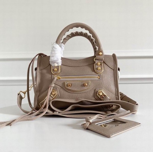 Balenciaga Ladies Classic Nano City Shoulder Bag  BGLD-002