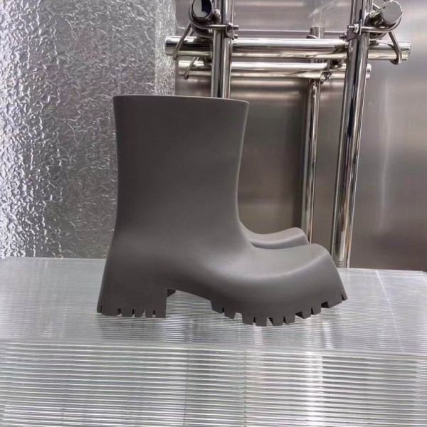 Balenciaga Trooper Rubber Boot in Grey Rubber BLTRB-002