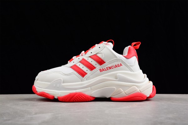 Adidas x Balenciaga Triple S White Red 