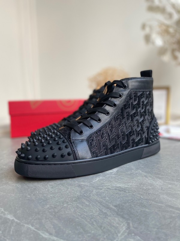 Christian Louboutin Louis - High Top Sneaker White CLHT-028