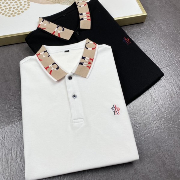 Moncler Polo  White/Black