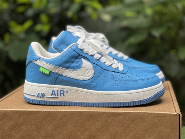 LV  x Nike Air Force 1 Low Blue 