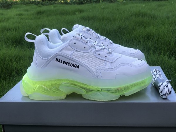 Balenciaga Triple S White Green Black 