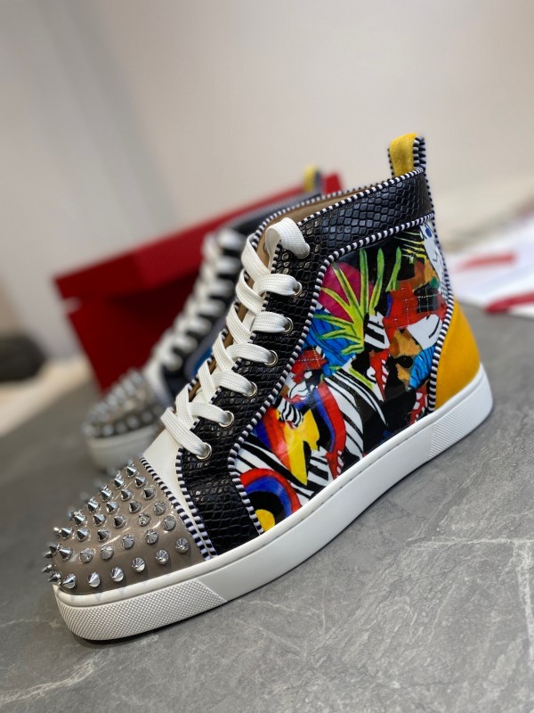Christian Louboutin Louis  - High Top Sneaker White  CLHT-023