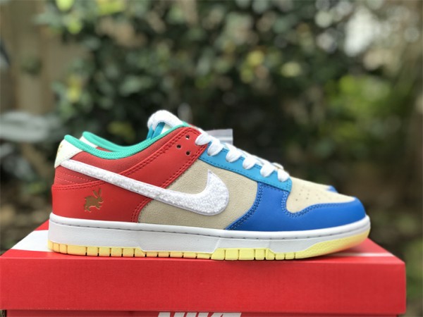 Nike Dunk Low Retro PRM Year of the Rabbit Blue Orange Cream  