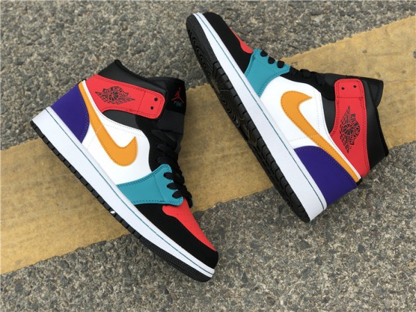 Air Jordan 1 Mid Bred Multi-Color 