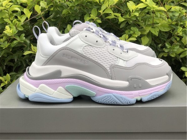 Balenciaga Triple S Sneakers Grey - Wheat - Light Pink - Blue 