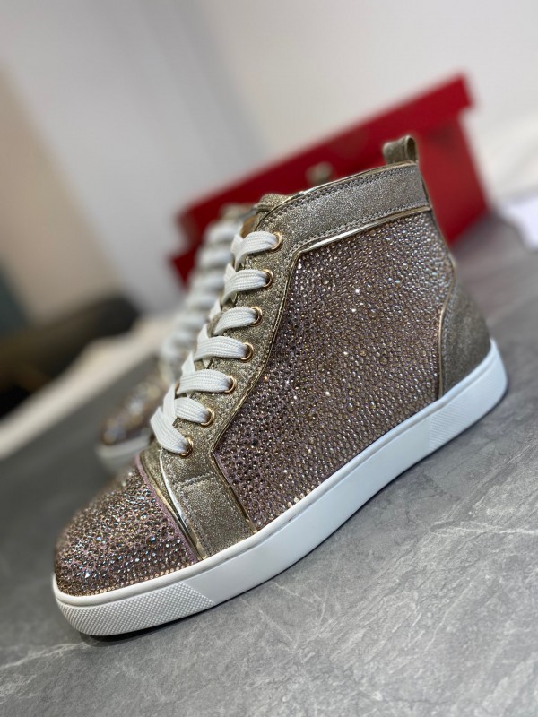 Christian Louboutin Louis - High Top Sneaker White CLHT-042