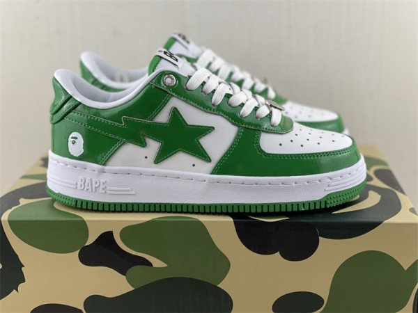 A Bathing Ape Bape Sta Low Green 