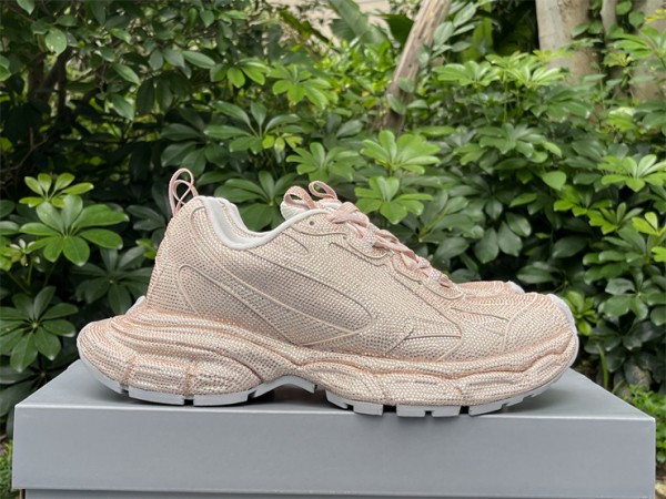 Balenciaga 3XL Sneaker in Beige Pink Crystals B3XL-035
