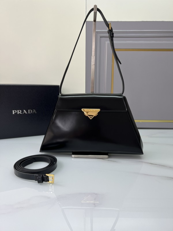 Prada Triangle-logo Leather Shoulder Bag 