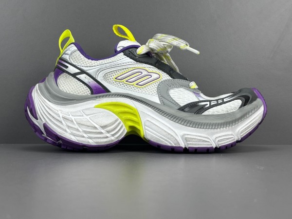 Balenciaga 6XL Sneaker in purple and white mesh, polyurethane and polyester