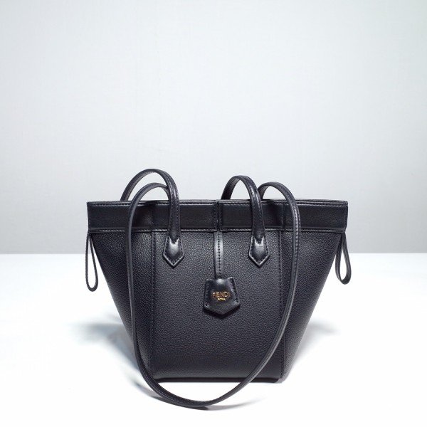 Fendi Origami Mini Black leather mini bag that can be transformed