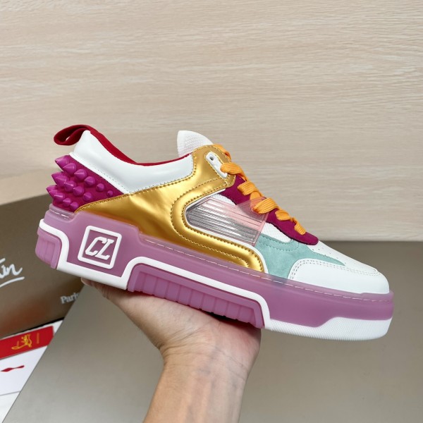 Louboutin Astroloubi leather sneakers in Pink LBTASTR-002