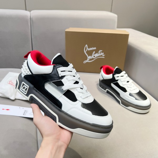 Louboutin Astroloubi leather sneakers in White - Black  LBTASTR-008