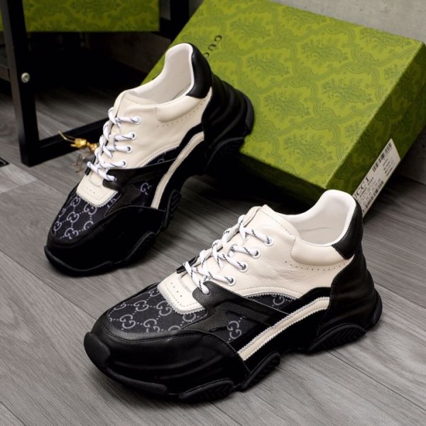 Gucci White Black Shoes 
