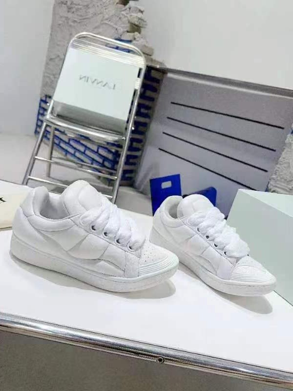 Lanvin baskets Curb XL en cuir - White 