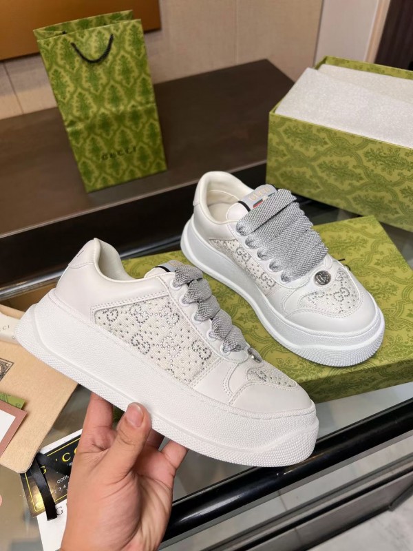 Gucci Screener GG Sneakers - Sliver GG-S092