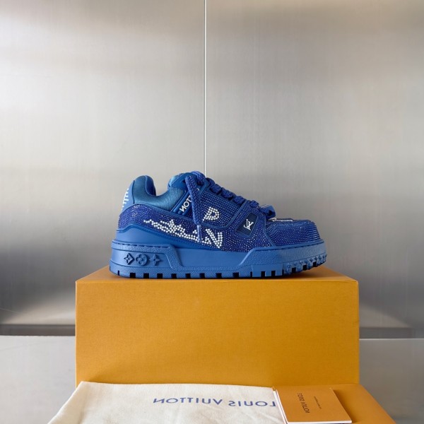 LV Trainer Maxi Crystals Sneaker - Blue LV-TR042